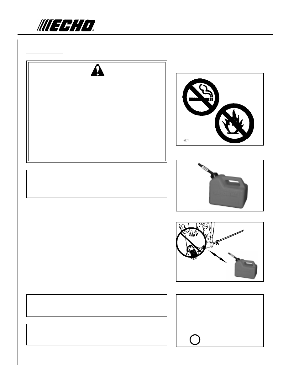 Warning, Danger | Echo HCA-261 User Manual | Page 18 / 35