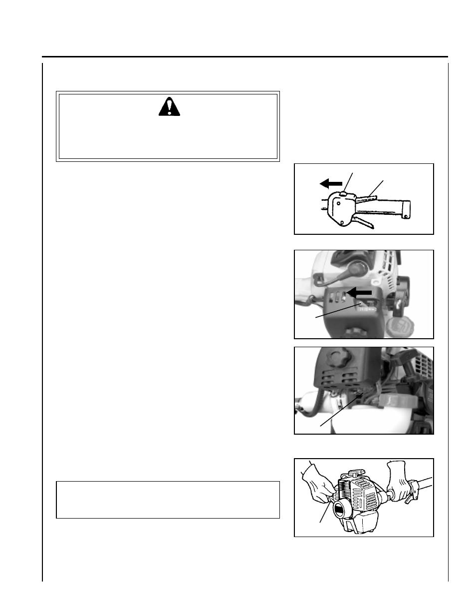 Warning, Danger | Echo HCA-261 User Manual | Page 21 / 35