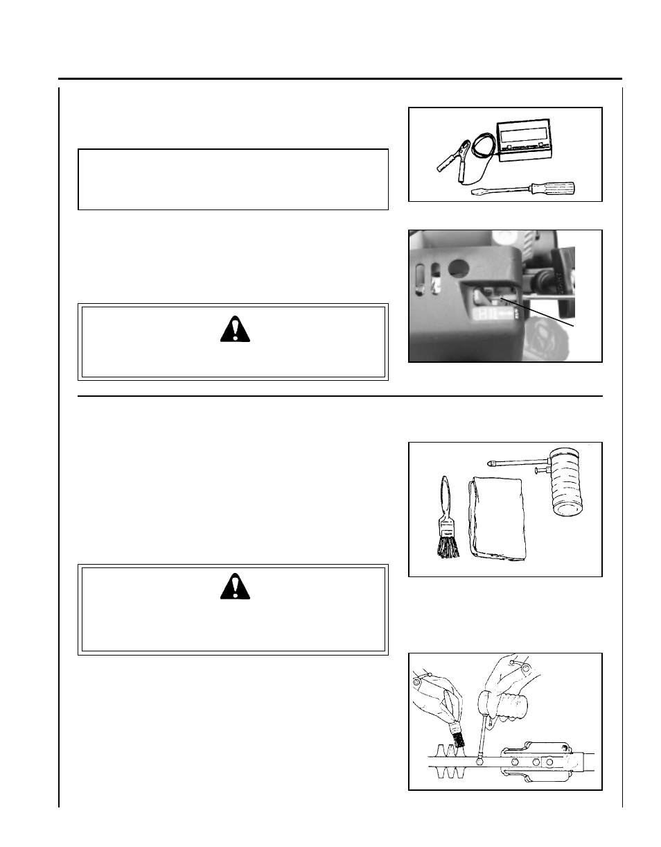 Warning, Danger | Echo HCA-261 User Manual | Page 29 / 35