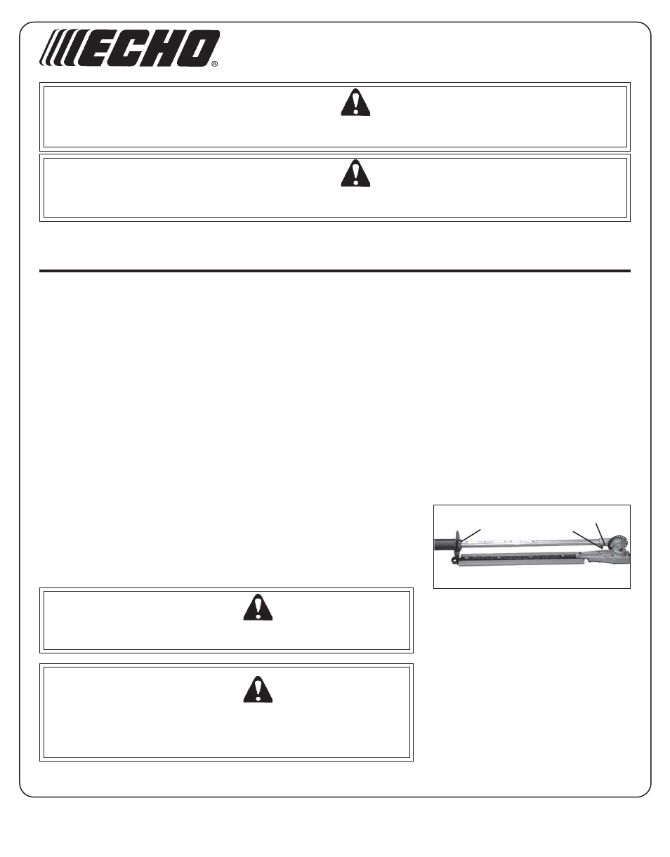 Echo HCA-261 User Manual | Page 3 / 35