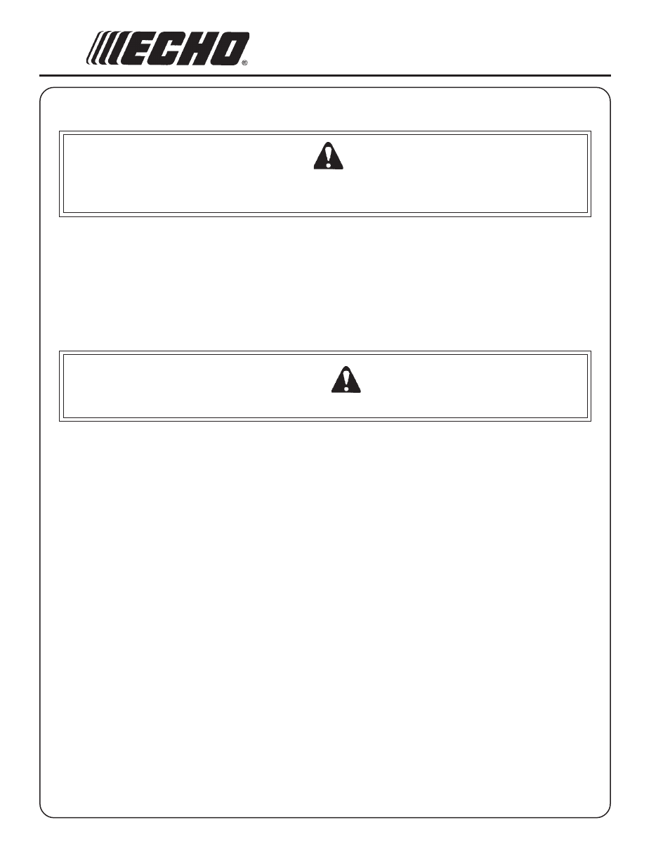 Echo SRM-211i User Manual | Page 30 / 34