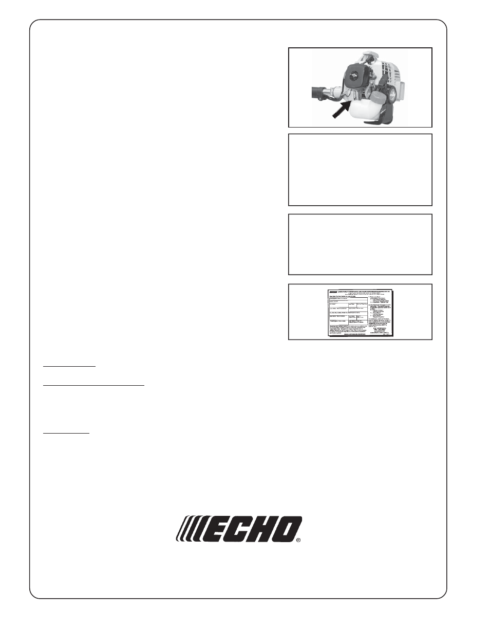 Echo SRM-211i User Manual | Page 32 / 34
