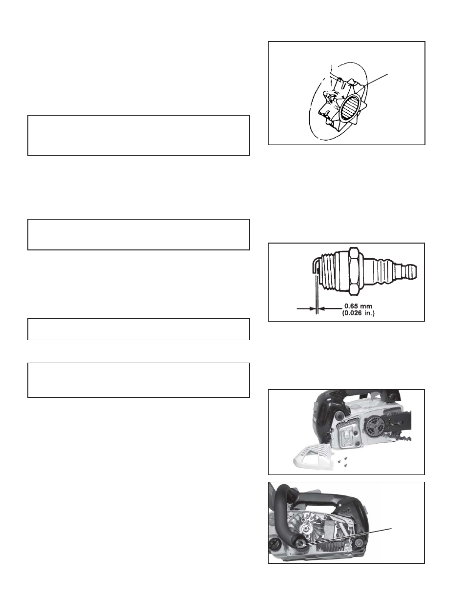 Sprocket, Spark plug, Cooling system cleaning | Echo CS-330T User Manual | Page 18 / 28