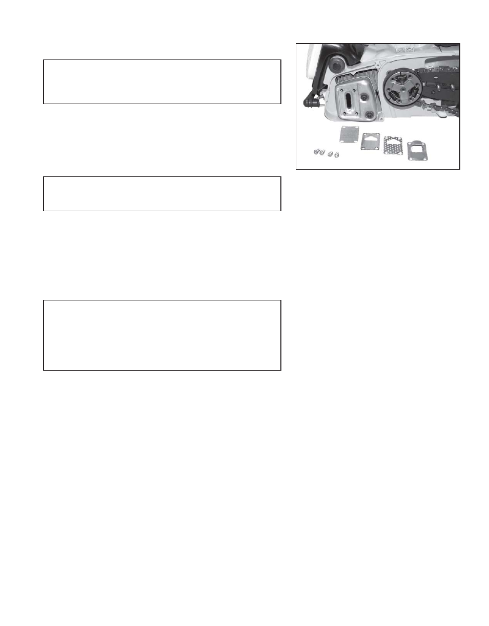 Muffler spark arrestor, Carburetor adjustment | Echo CS-330T User Manual | Page 19 / 28