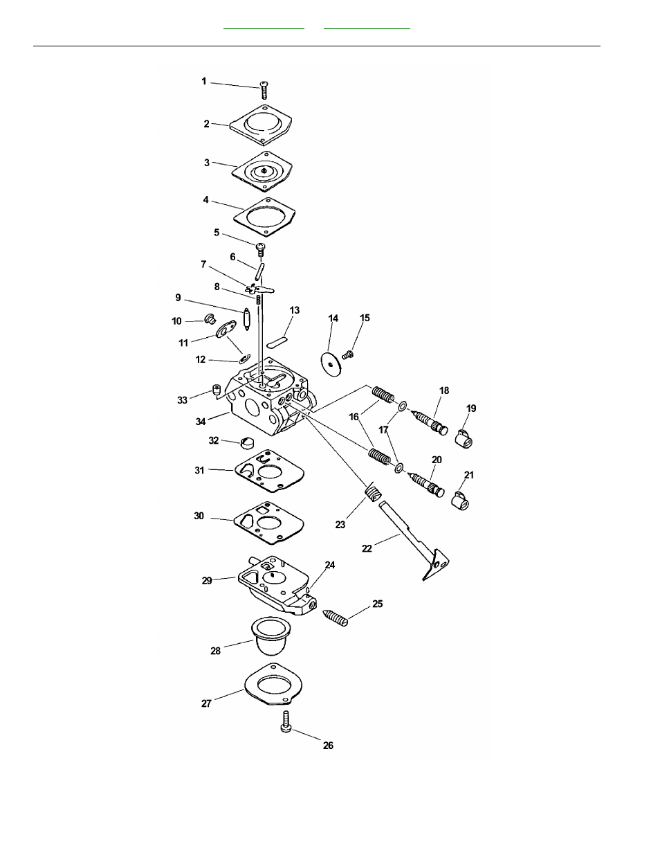 Carburetor | Echo PB-2100 User Manual | Page 6 / 26