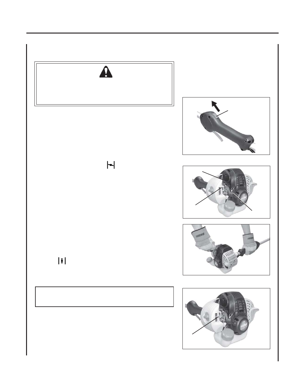 Starting cold engine | Echo GT-251E User Manual | Page 13 / 28