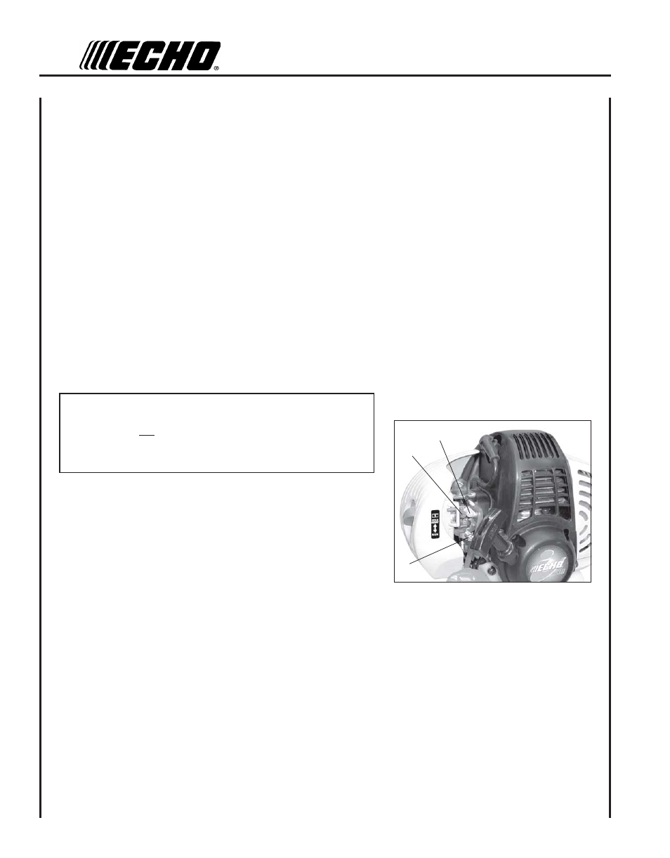 Before adjustment, Initial adjustment, Final adjustment | Echo GT-251E User Manual | Page 20 / 28