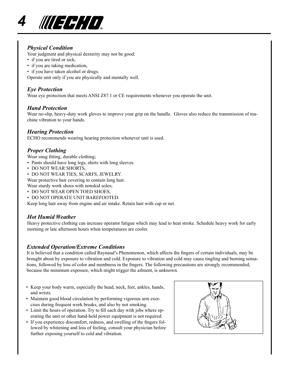 Echo SRM-280 User Manual | Page 4 / 36