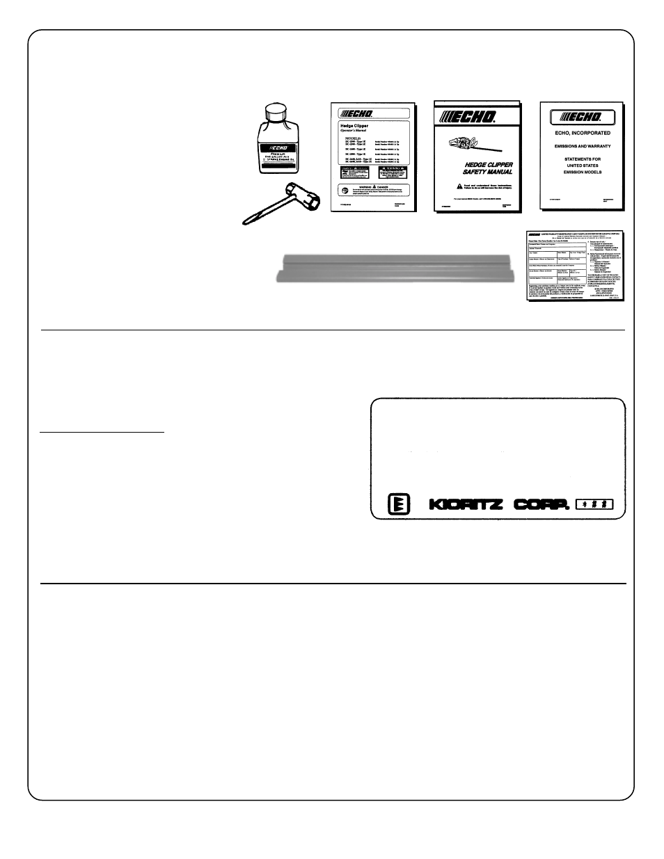 Echo HC-2410 User Manual | Page 34 / 34