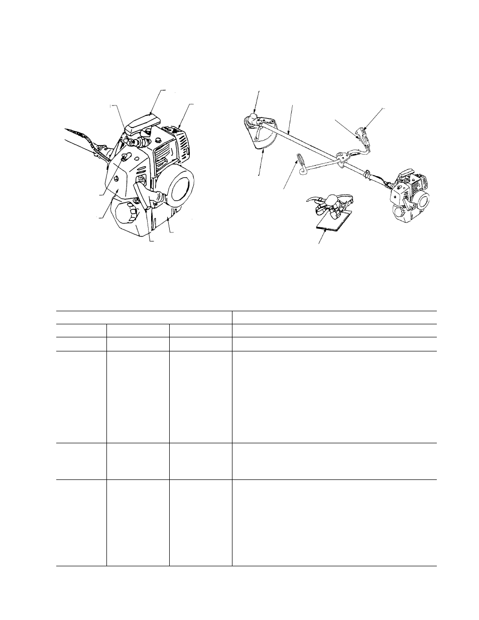 Nomenclature of parts technical data | Echo SRM-3800 TYPE1-E User Manual | Page 4 / 21