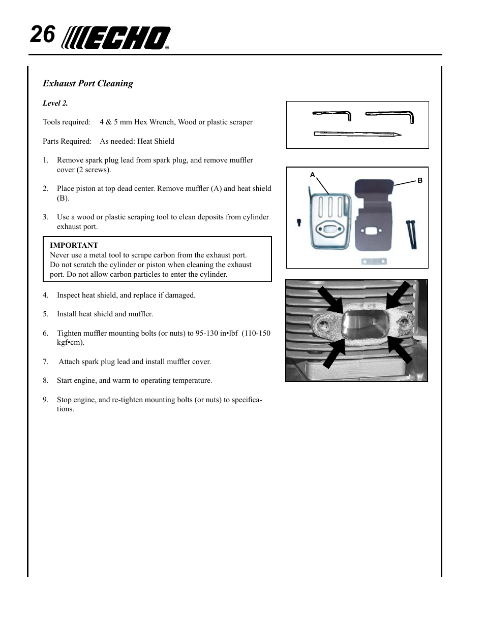 Echo SRM - 410U User Manual | Page 26 / 36