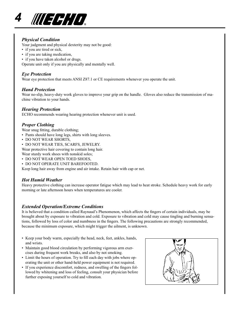 Echo SRM - 410U User Manual | Page 4 / 36