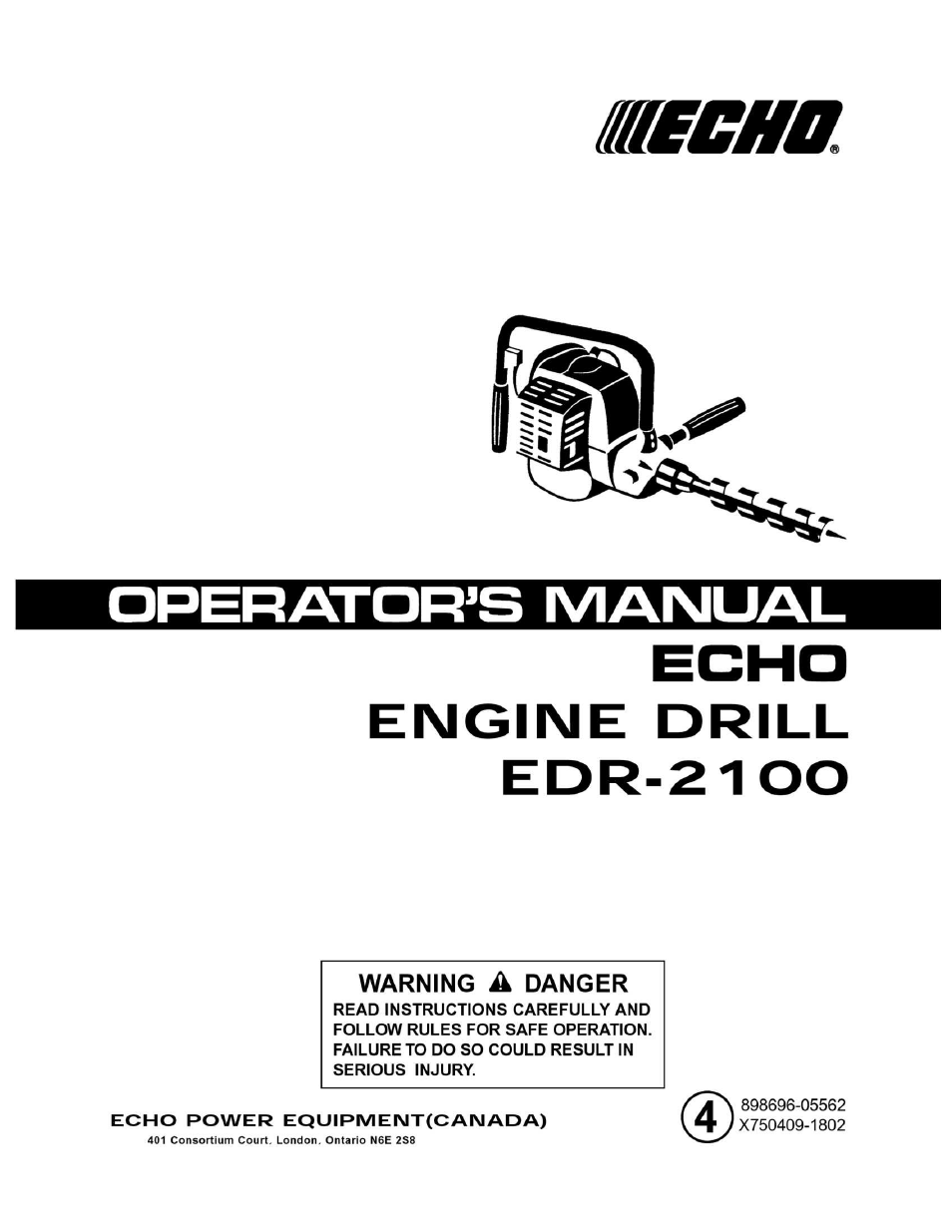 Echo EDR-2100 User Manual | 16 pages