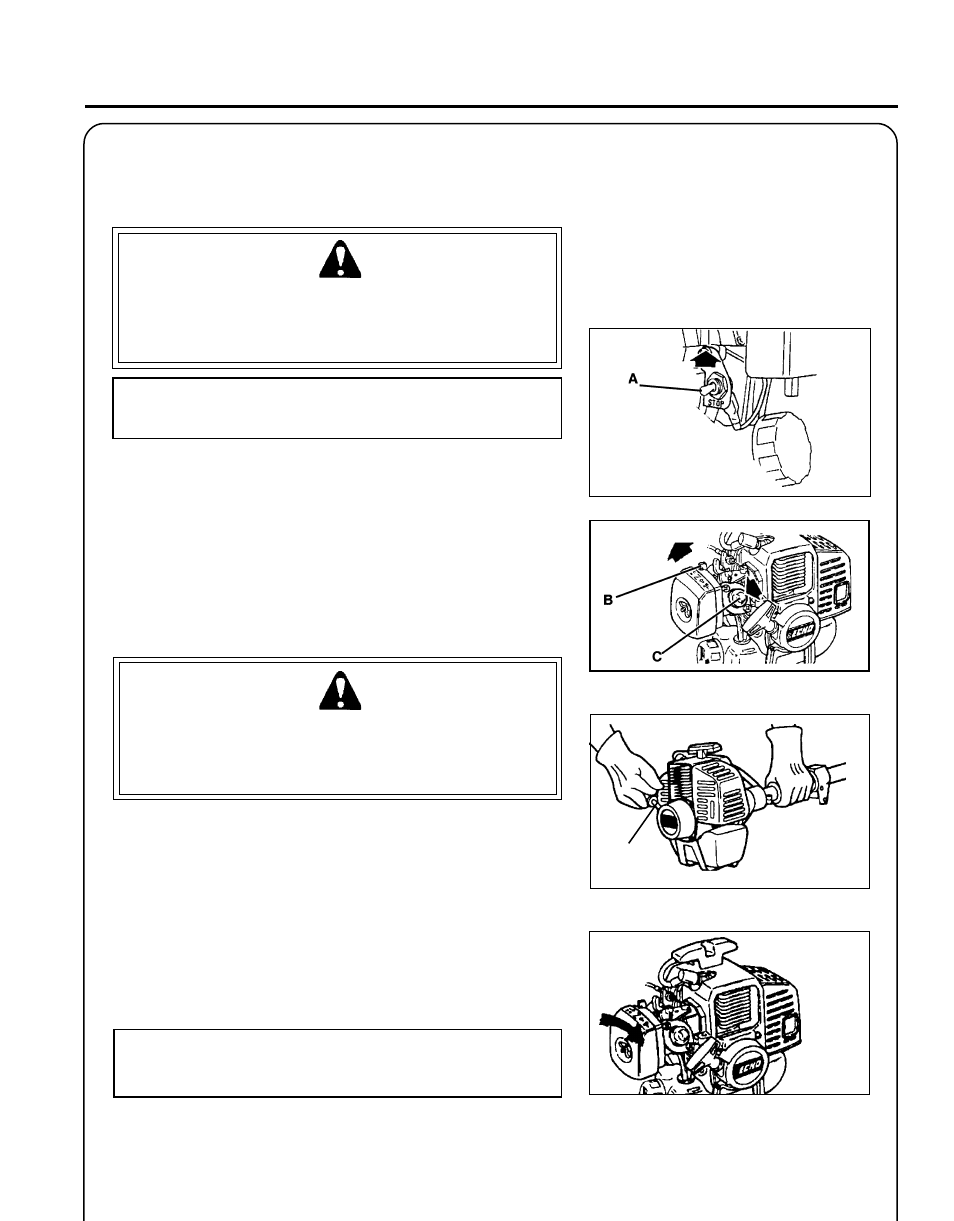 Warning danger | Echo GT-2000R User Manual | Page 13 / 24