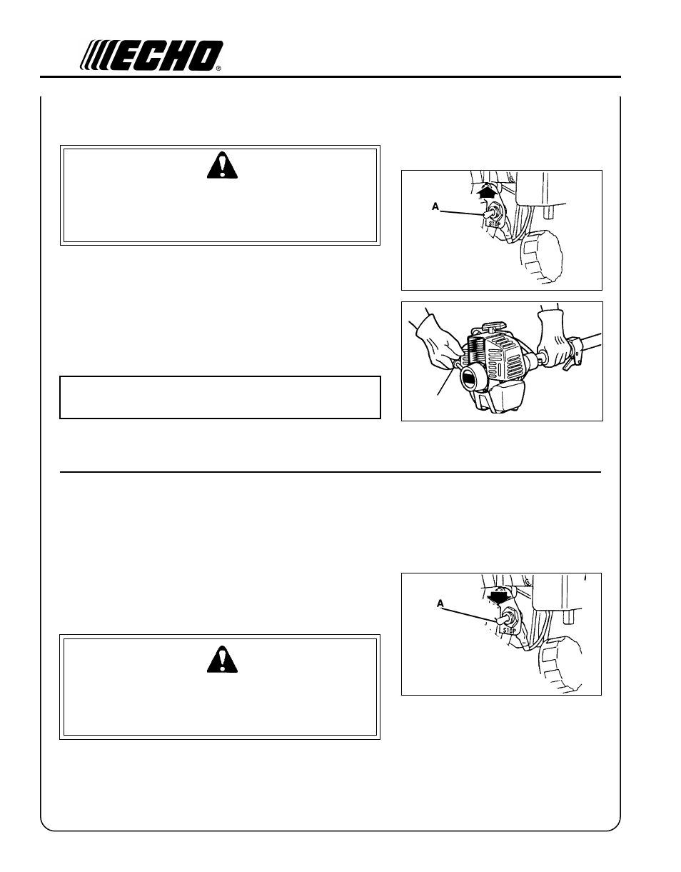 Warning danger | Echo GT-2000R User Manual | Page 14 / 24