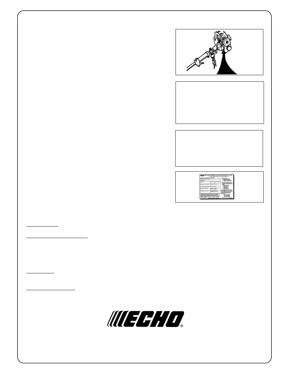 Echo GT-2000R User Manual | Page 24 / 24