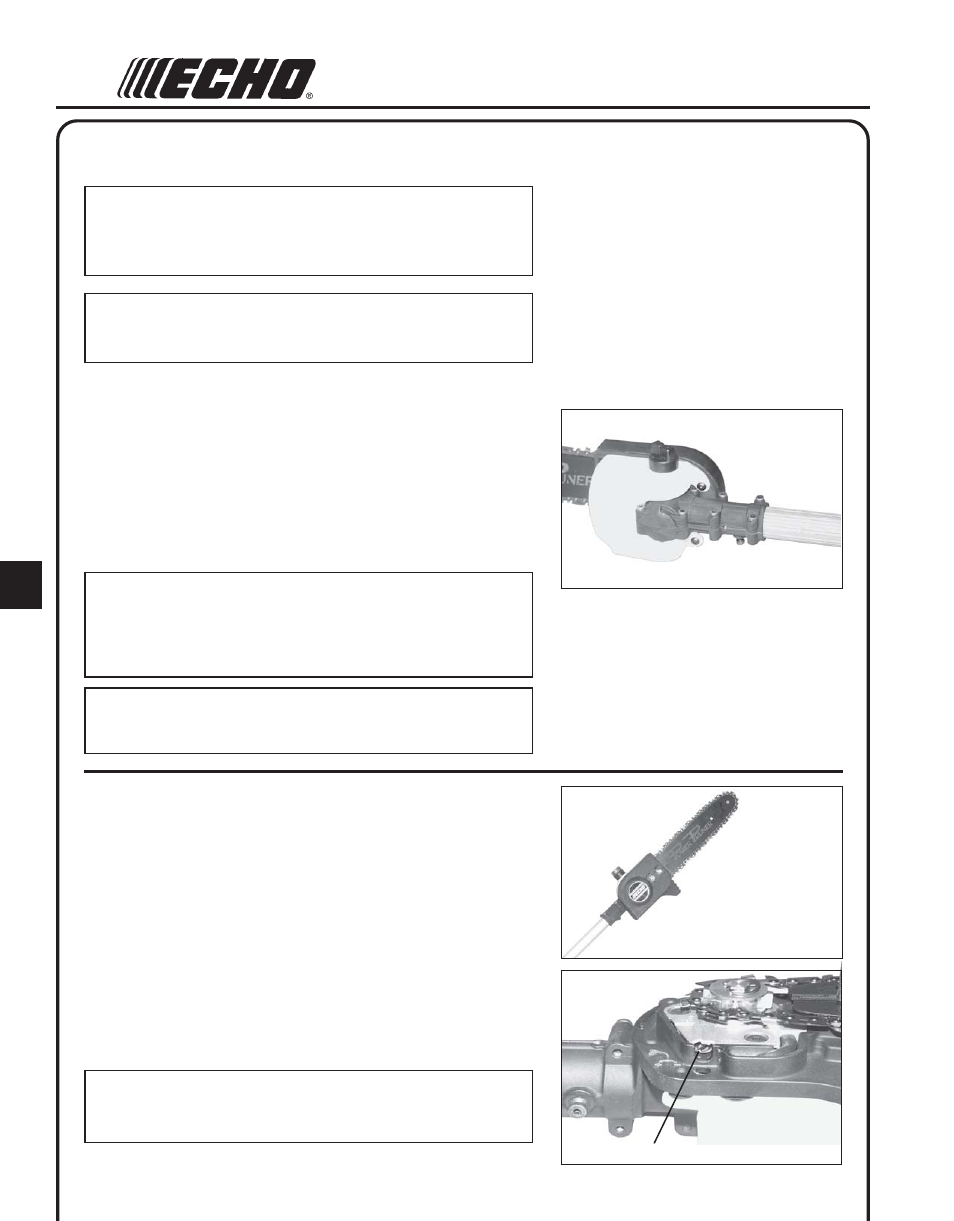 Operation, Lubricating the guide bar and saw chain, Adjusting automatic oiler | Echo POWER PRUNER 99944200530 User Manual | Page 10 / 20