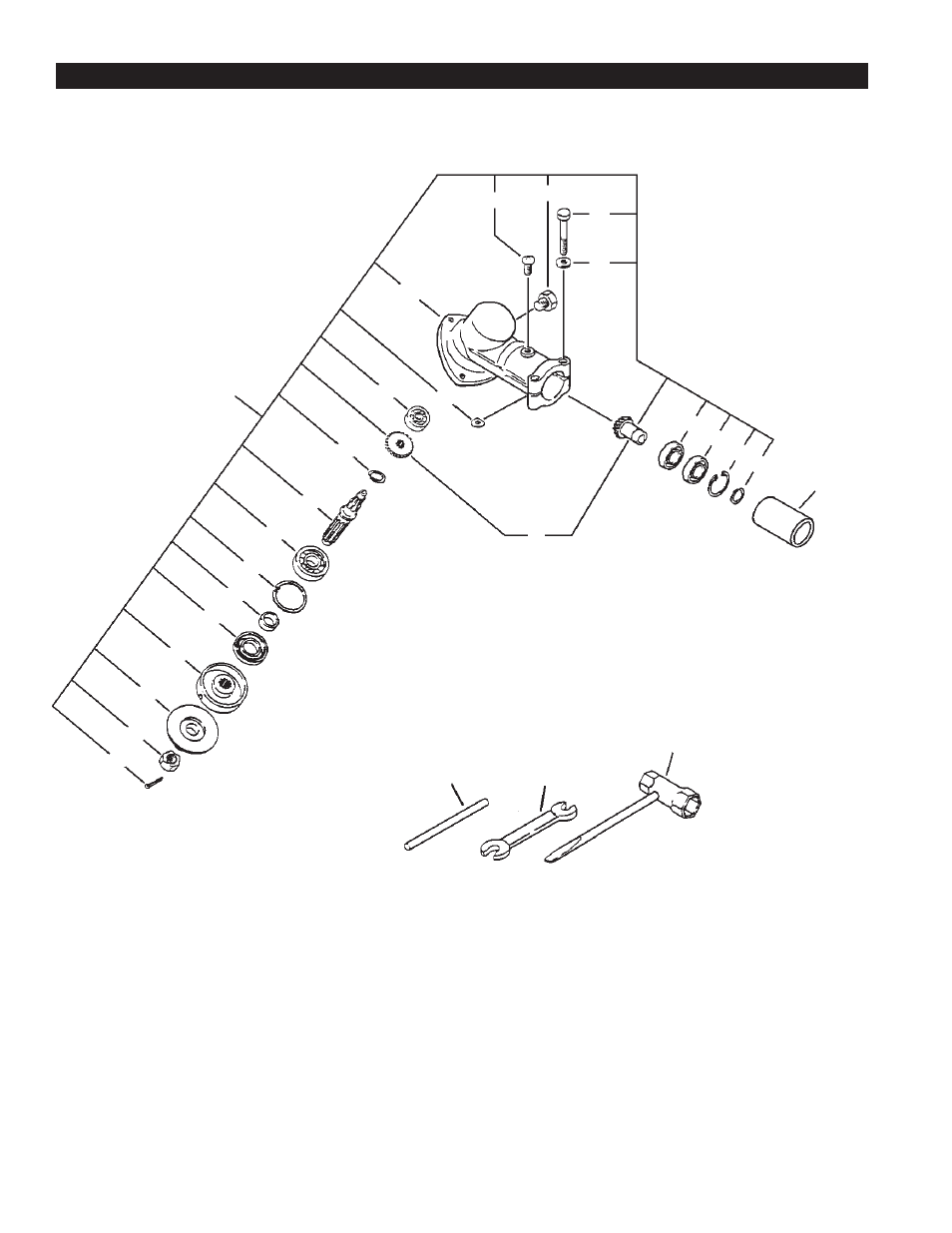 Gear case, tools, Serial numbers: all | Echo PE-201 User Manual | Page 22 / 33