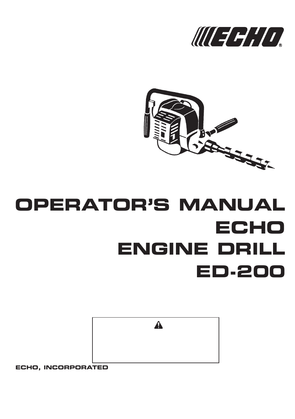 Echo ED-200 User Manual | 16 pages