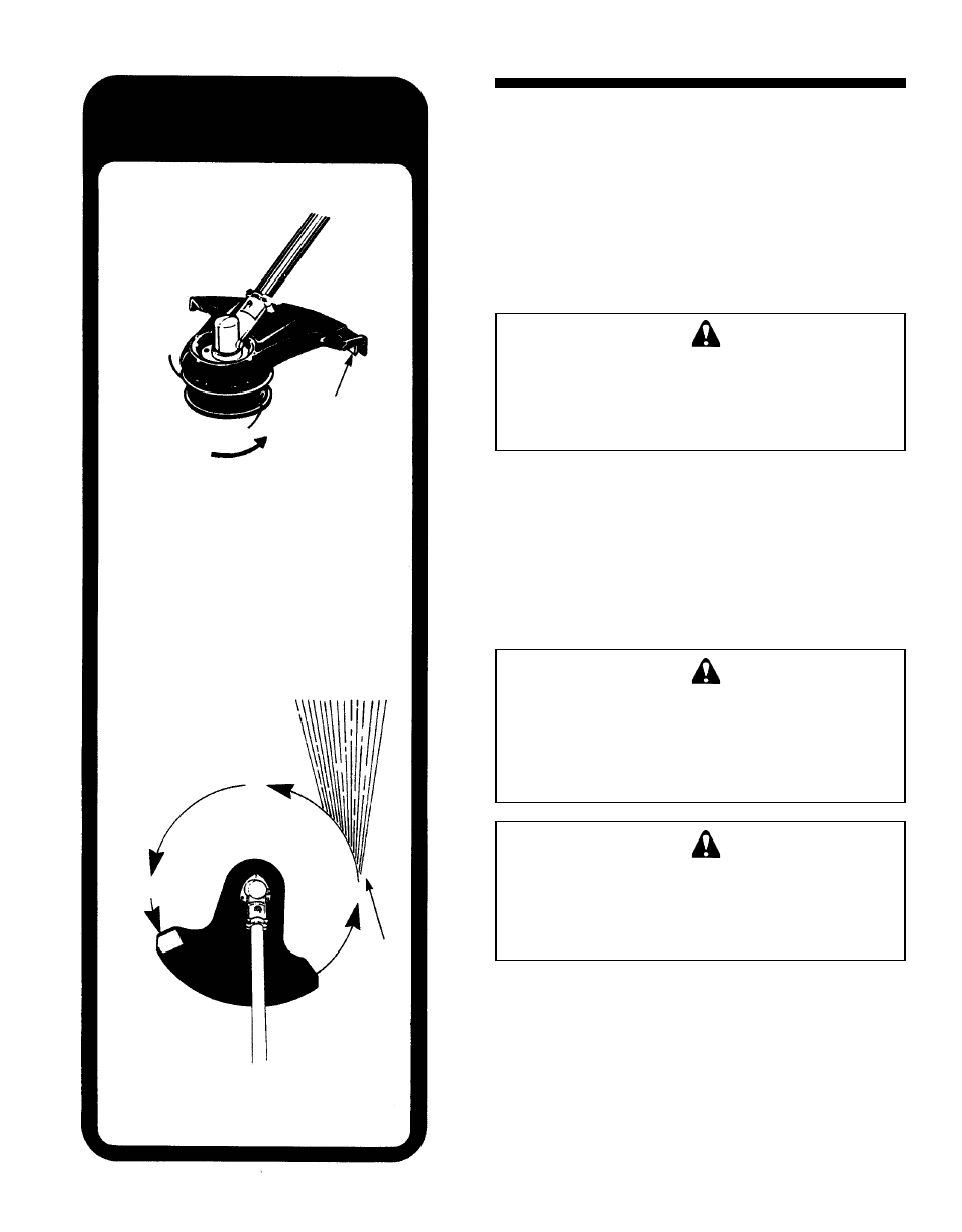 Straight shaft units, Debris, Warning danger | Echo GRASS/WEED TRIMMER BRUSHCUTTER and CLEARING SAW User Manual | Page 17 / 28