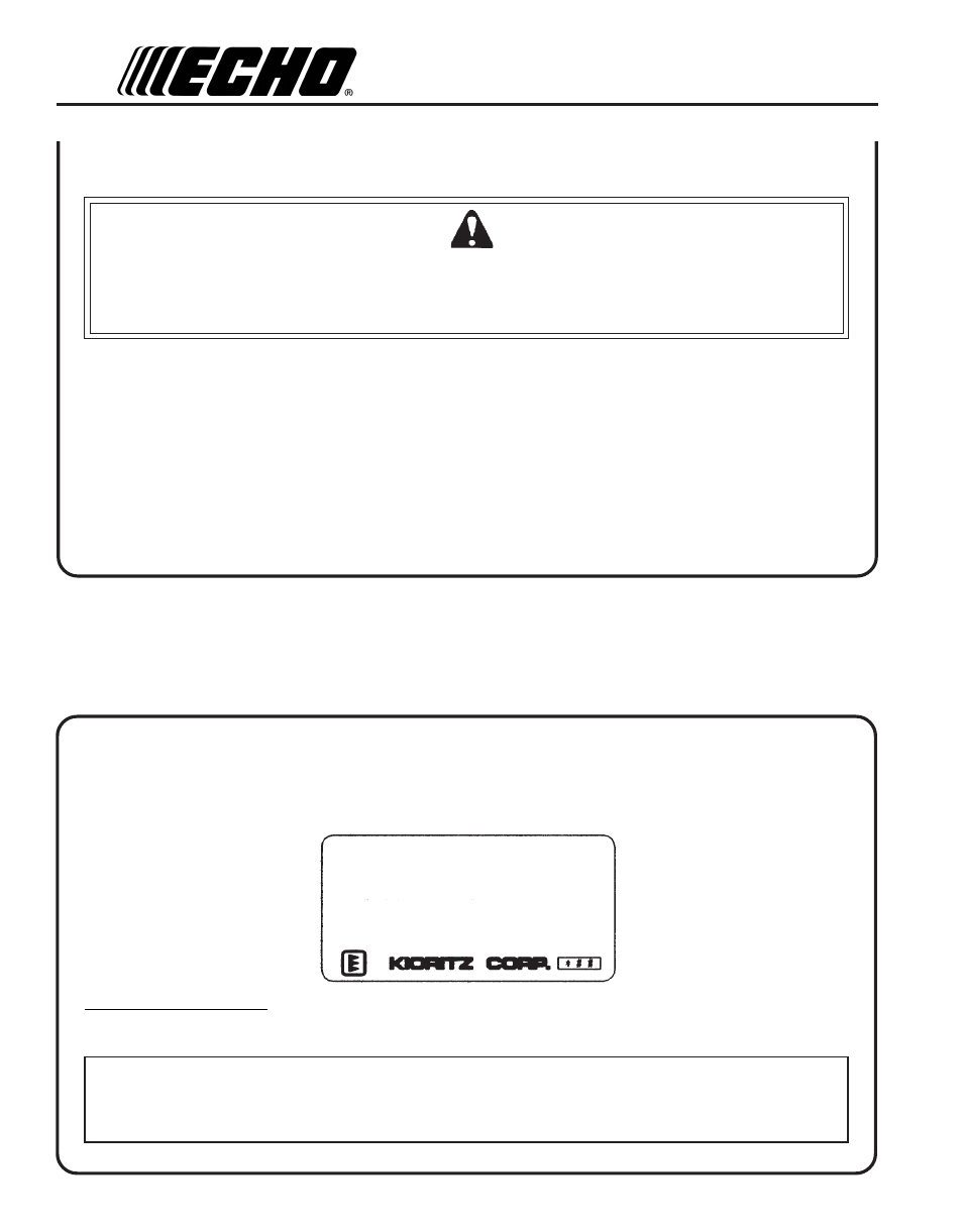 Emission control | Echo PB-230LN User Manual | Page 6 / 24