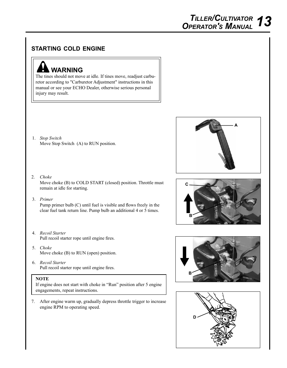 Echo TC-210 User Manual | Page 13 / 32