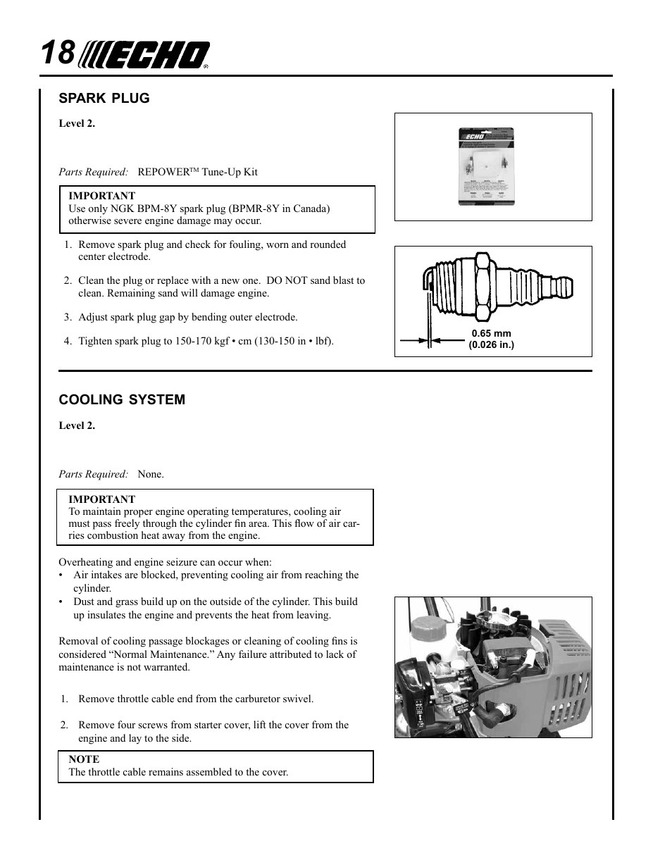 Echo TC-210 User Manual | Page 18 / 32