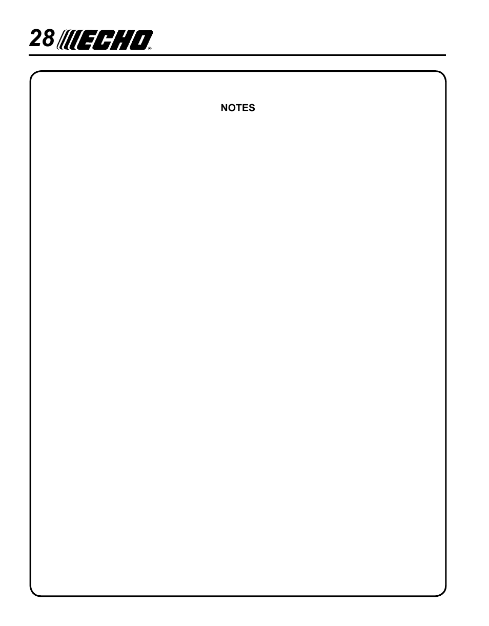 Echo TC-210 User Manual | Page 28 / 32