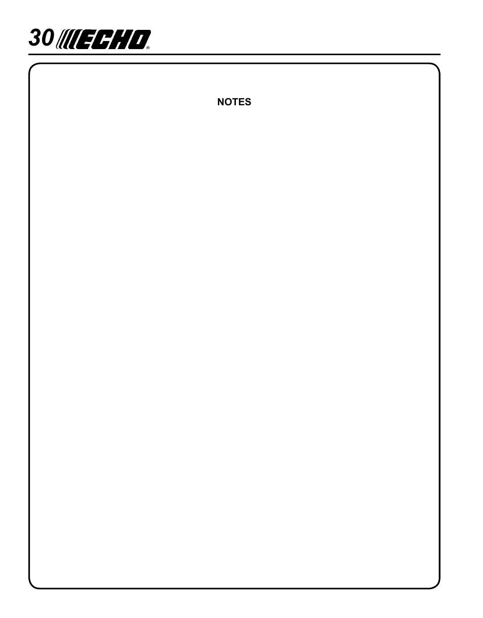 Echo TC-210 User Manual | Page 30 / 32