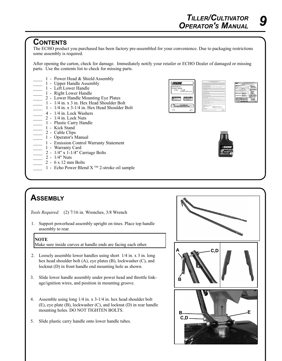 Echo TC-210 User Manual | Page 9 / 32