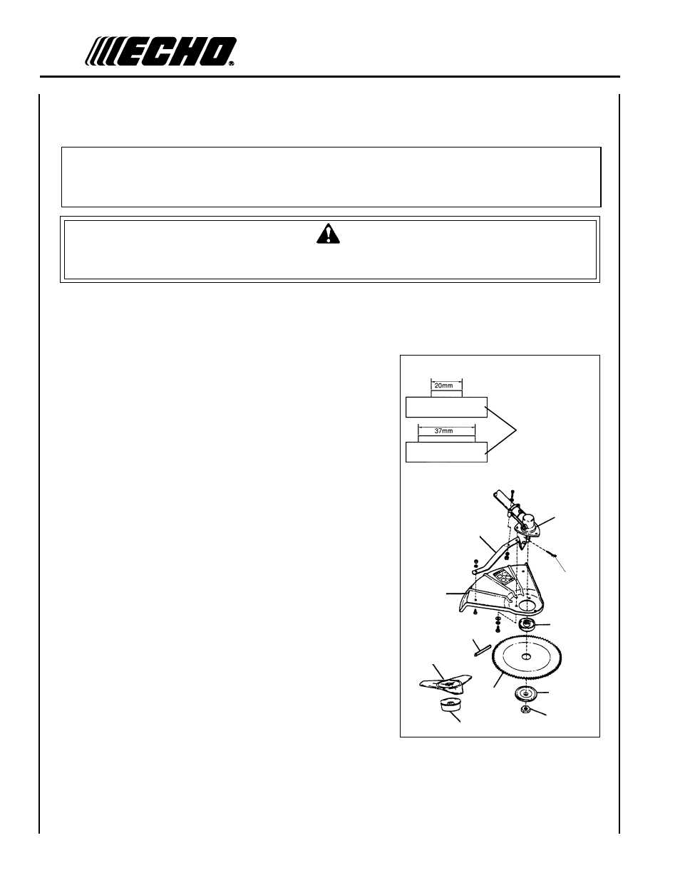 Warning danger | Echo SRM - 2110 User Manual | Page 14 / 36
