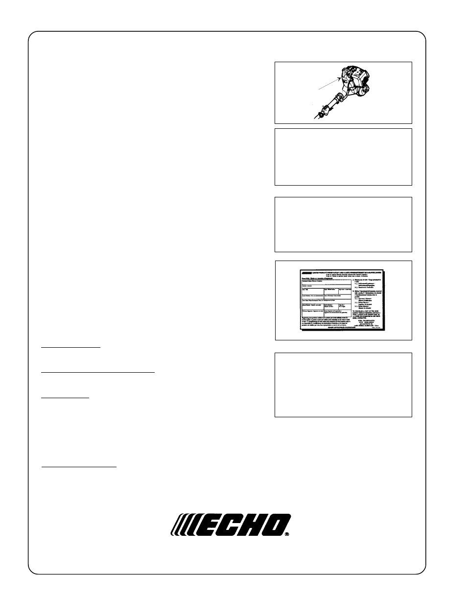 Echo SRM - 2110 User Manual | Page 36 / 36