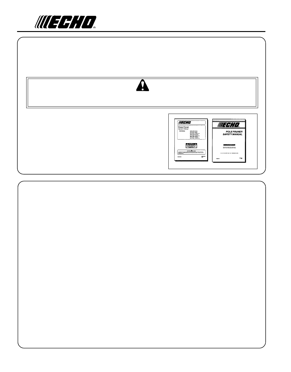 Echo POWER PRUNER PPF-2100 TYPE 1/1E User Manual | Page 2 / 32