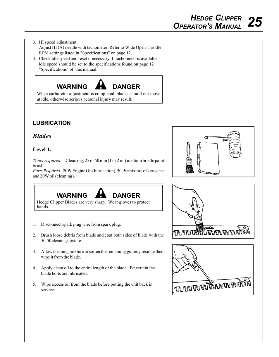 Echo HC-1500 Type 1E User Manual | Page 25 / 32