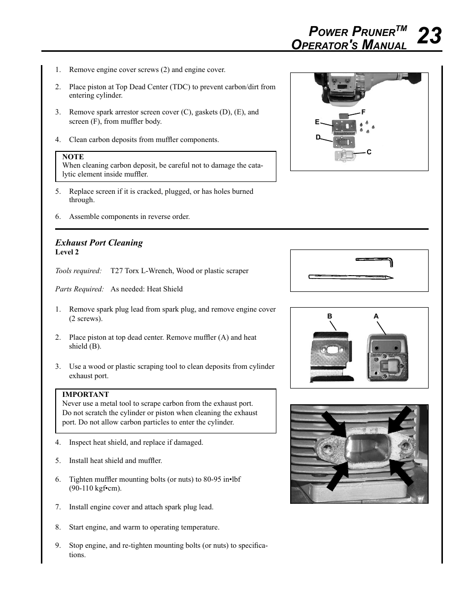 Echo PPF-225 User Manual | Page 23 / 36