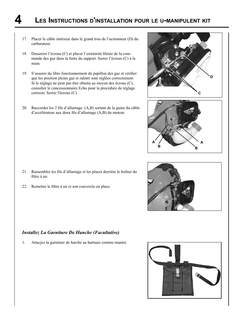 Echo U-HANDLE SRM-280S User Manual | Page 14 / 16