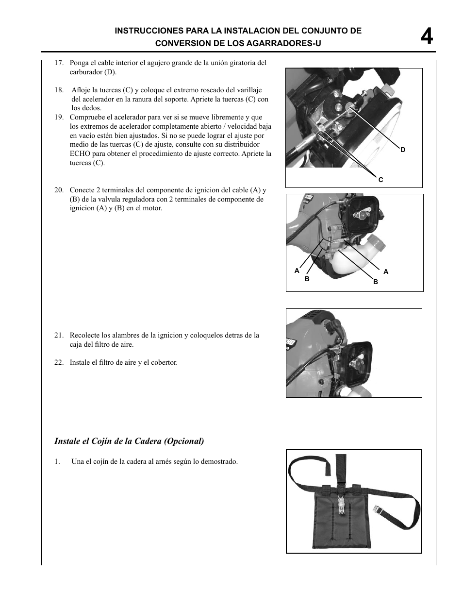 Echo U-HANDLE SRM-280S User Manual | Page 9 / 16