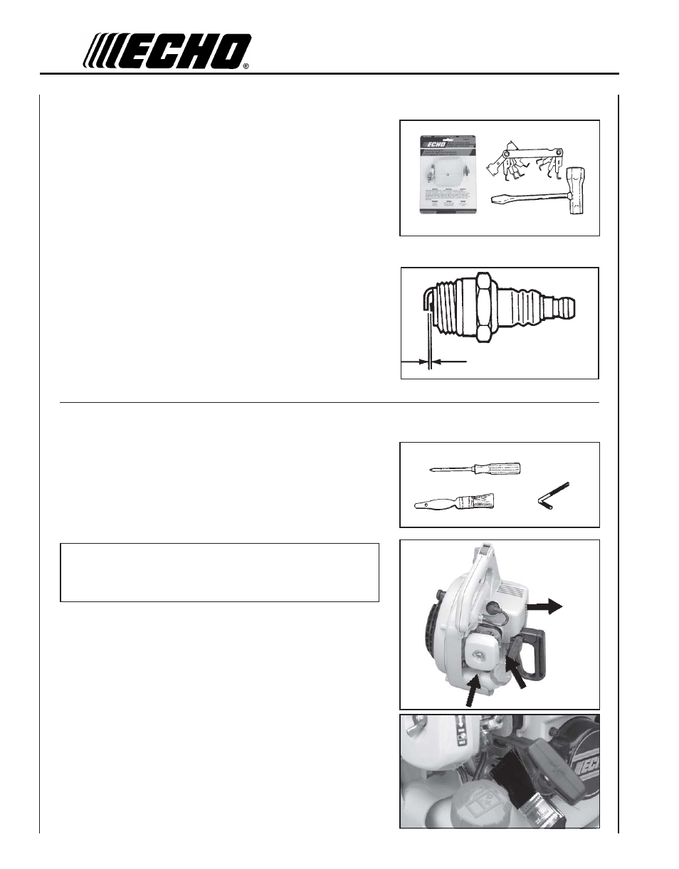 Spark plug, Cooling system cleaning, Cleaning grill | Echo ES-210 User Manual | Page 18 / 24