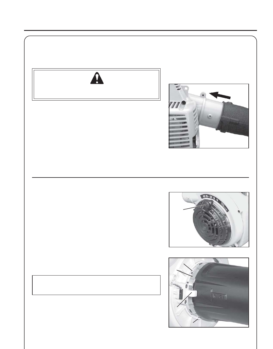 Assembly, Blower application, Vacuum/shredding application | N' v | Echo ES-210 User Manual | Page 9 / 24