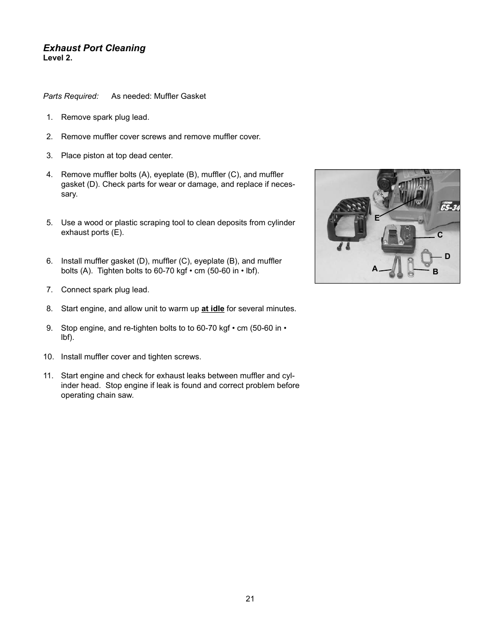 Echo CS-341 User Manual | Page 21 / 32
