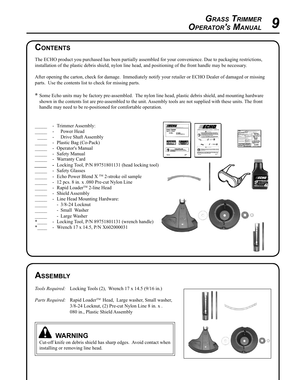 Echo GT-225i User Manual | Page 9 / 28