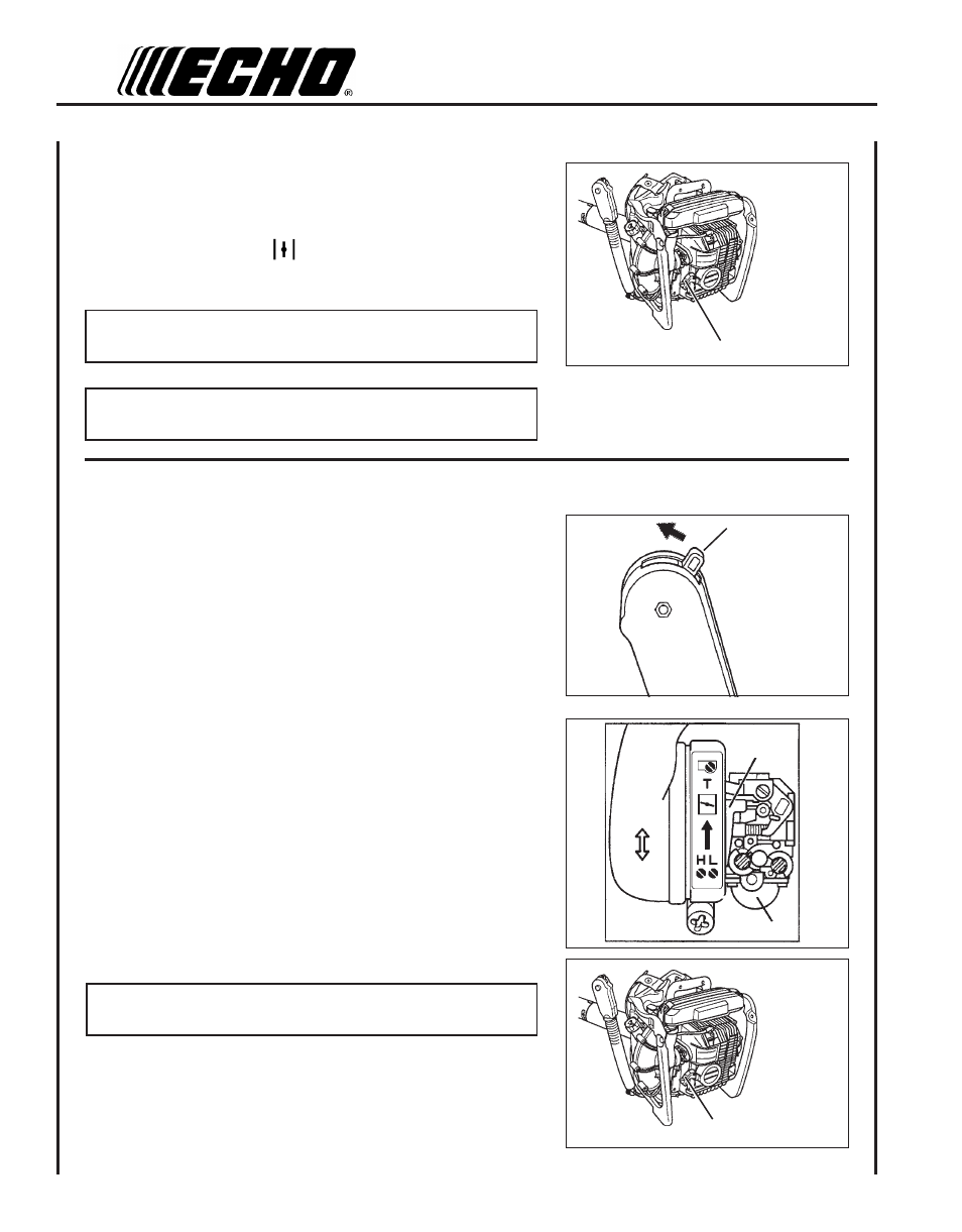 Starting warm engine | Echo PB-610 User Manual | Page 12 / 24