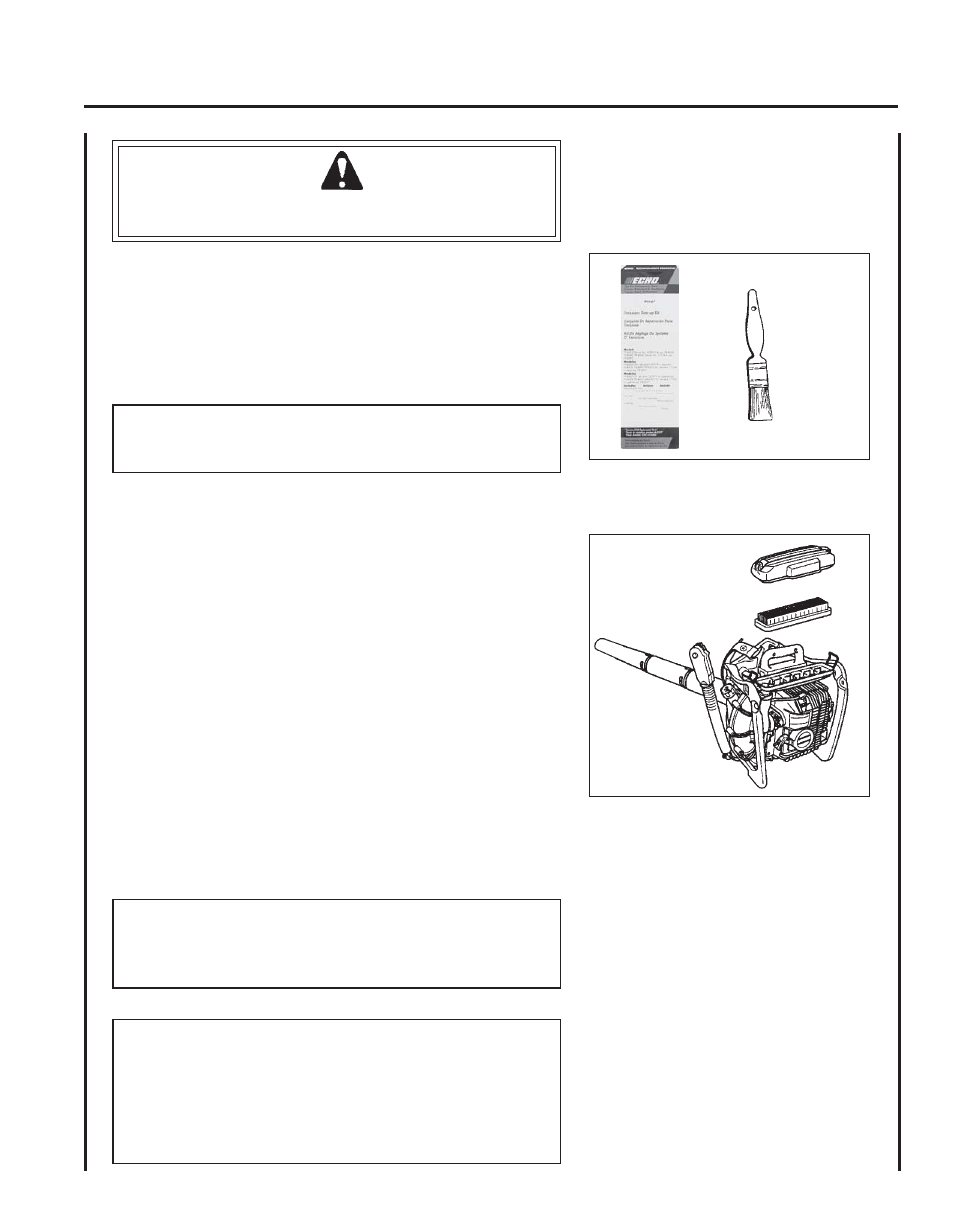 Air filter | Echo PB-610 User Manual | Page 15 / 24