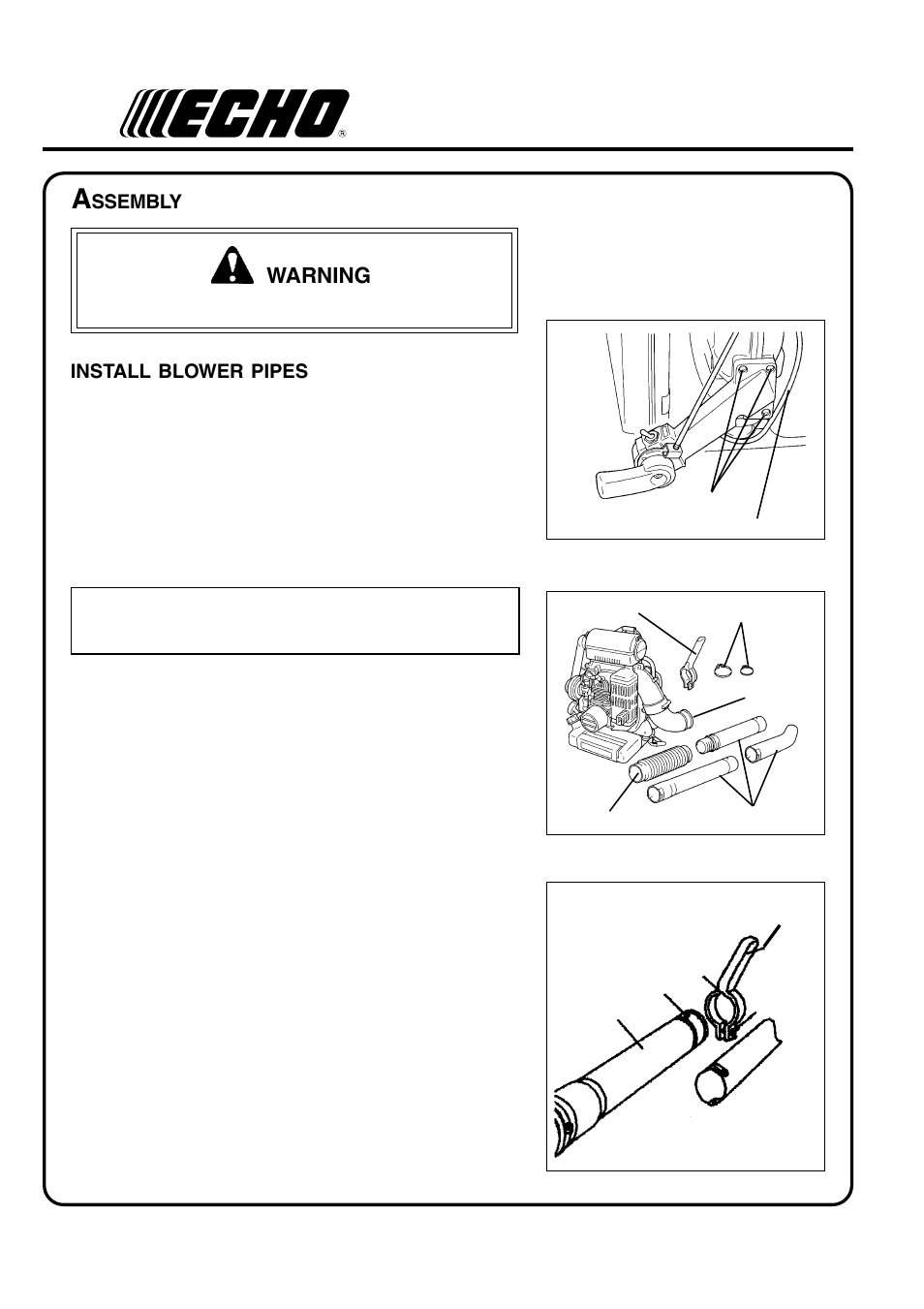 Warning | Echo PB-410 User Manual | Page 10 / 28