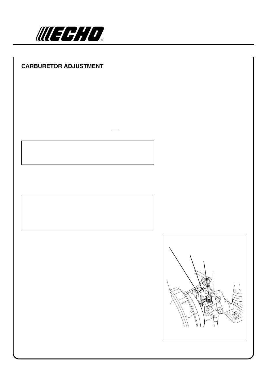 Engine break-in, High altitude operation | Echo PB-410 User Manual | Page 20 / 28