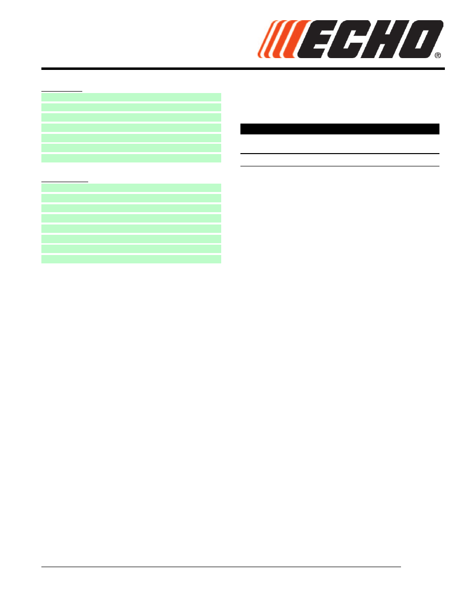 Echo SRM230 User Manual | 44 pages