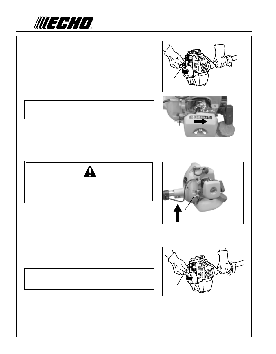 Warning danger | Echo GT-2000EZR User Manual | Page 14 / 27