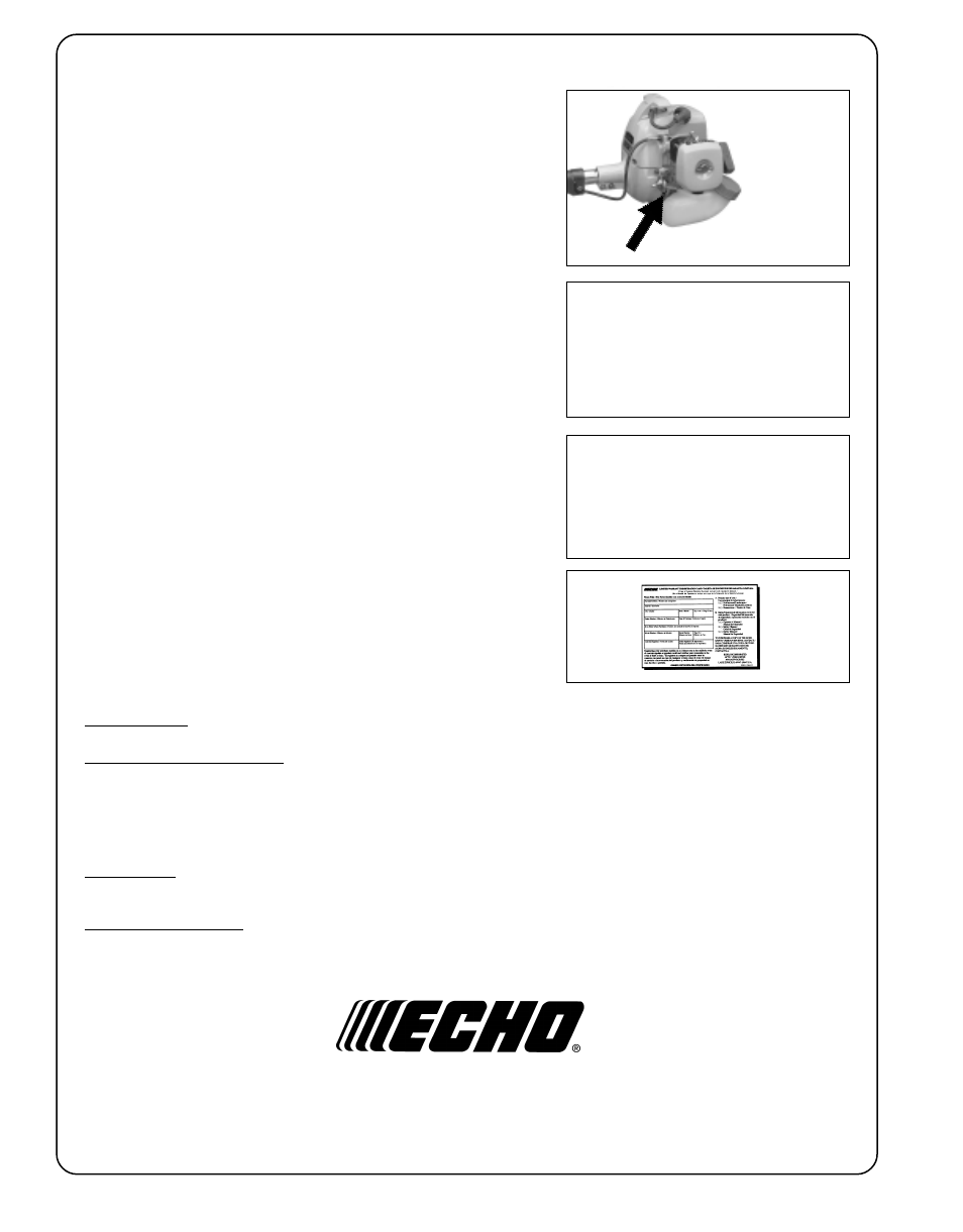 Echo GT-2000EZR User Manual | Page 24 / 27