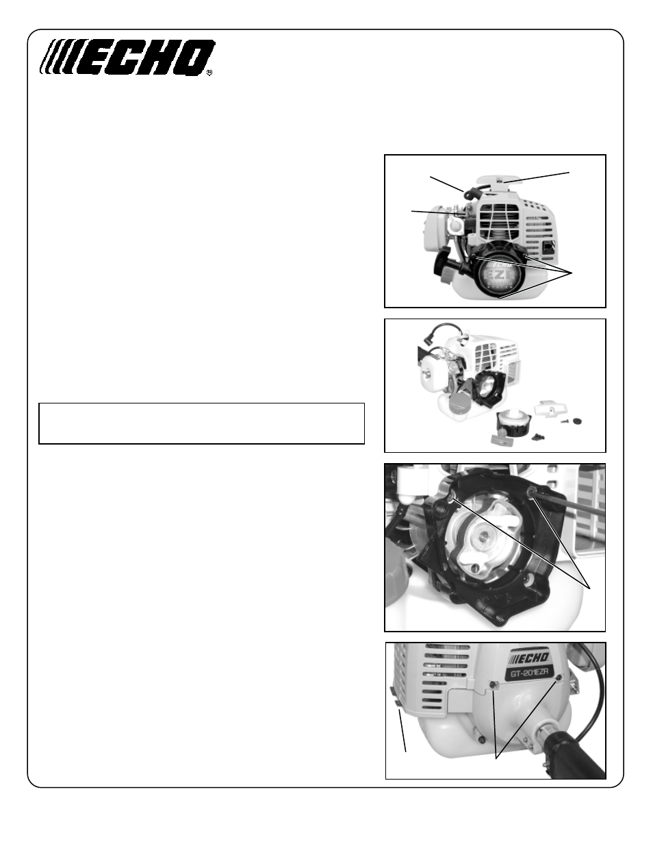 Echo GT-2000EZR User Manual | Page 26 / 27