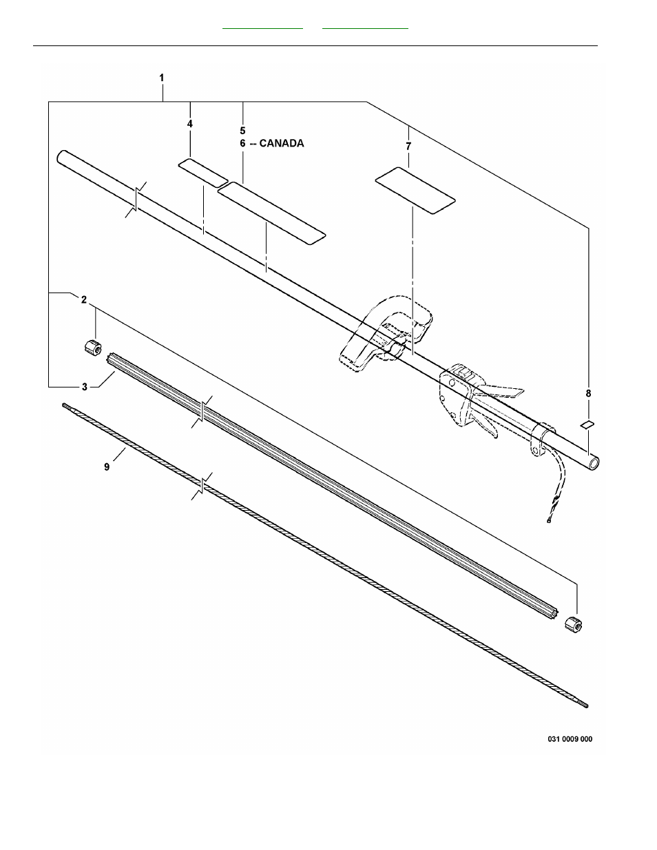 Main pipe assembly, flexible driveshaft | Echo SRM-260 User Manual | Page 26 / 44